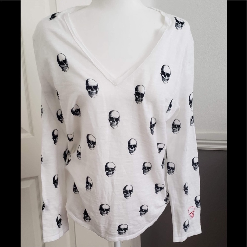 Skull Cashmere long sleeve top